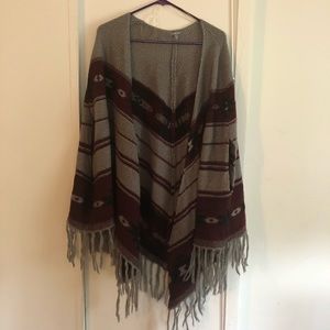NWOT Tribal Print Cardigan/Poncho